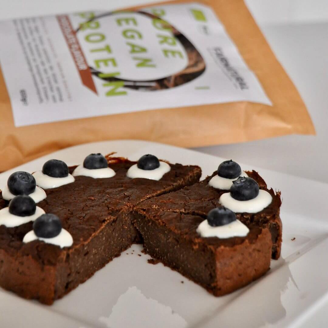 Veganer Kürbisbrownie