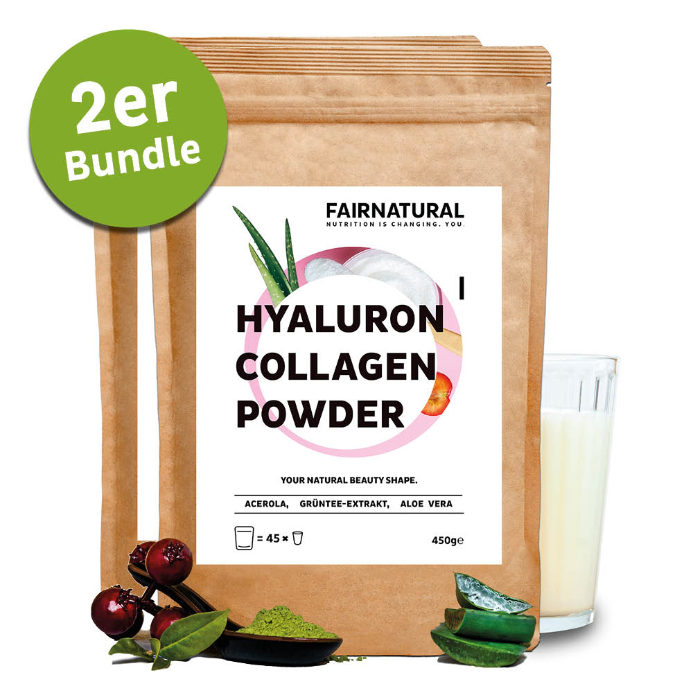Kollagen Hyaluron Pulver 2er Pack (900g)