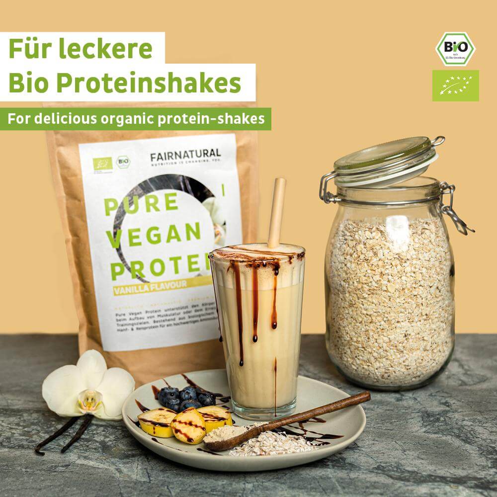 Bio Veganes Proteinpulver Vanille ohne Soja