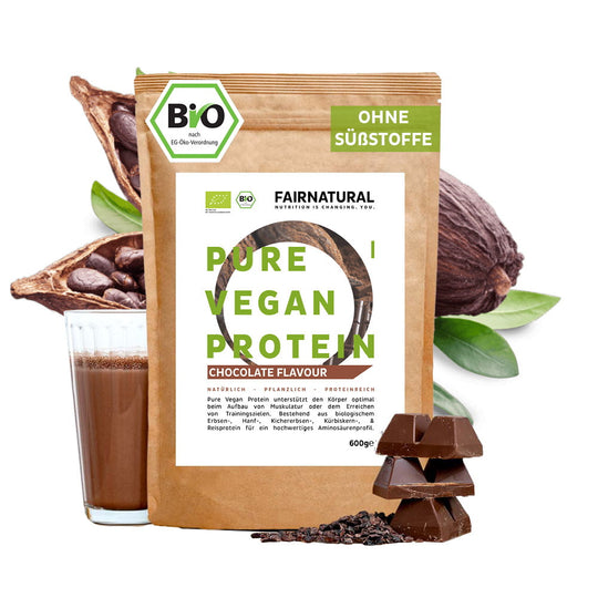 Poudre de protéine végétalienne bio chocolat sans soja
