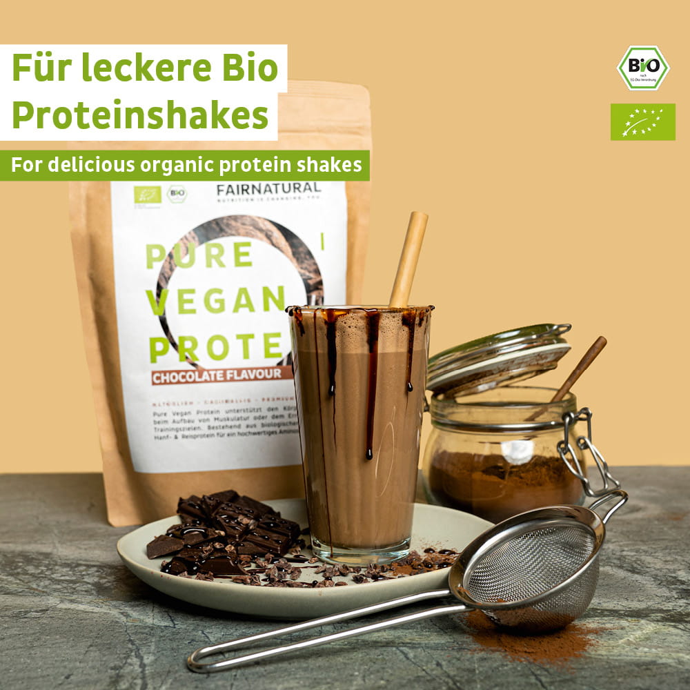 Poudre de protéine végétalienne bio chocolat sans soja