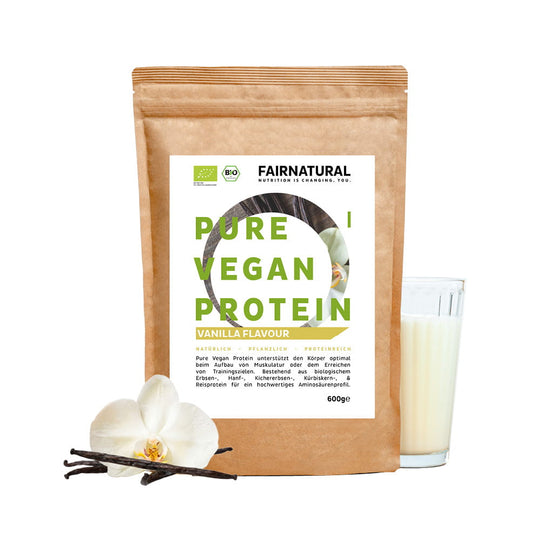 Poudre de protéine végétalienne bio vanille sans soja