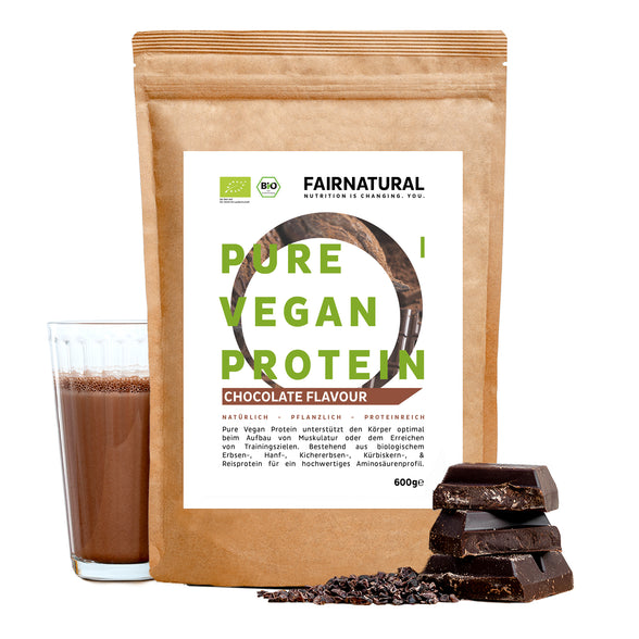 Organic Vegan Protein Powder Chocolate without Soy