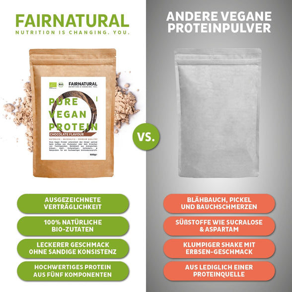 Organic Vegan Protein Powder Chocolate without Soy