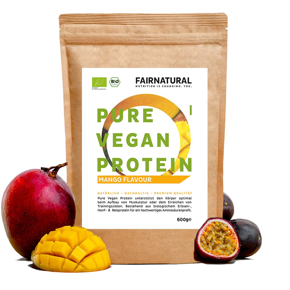 Bio Veganes Proteinpulver Mango ohne Soja