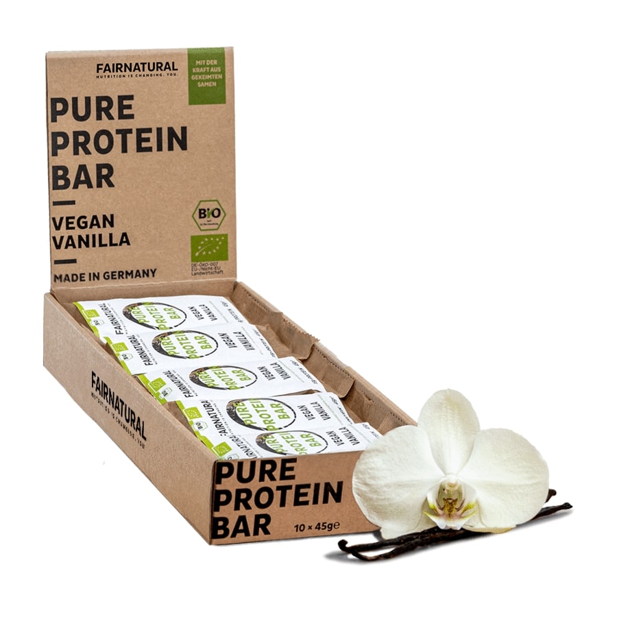 Bio Proteinriegel Vegan Vanille ohne Soja