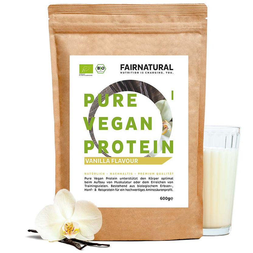 Bio Veganes Proteinpulver Vanille ohne Soja