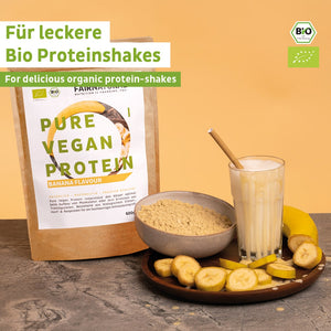 
                  
                    Lade das Bild in den Galerie-Viewer, Bio Veganes Proteinpulver Banane ohne Soja
                  
                