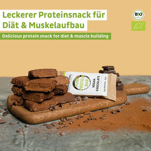 
                  
                    Lade das Bild in den Galerie-Viewer, Bio Proteinriegel Vegan Schoko ohne Soja
                  
                