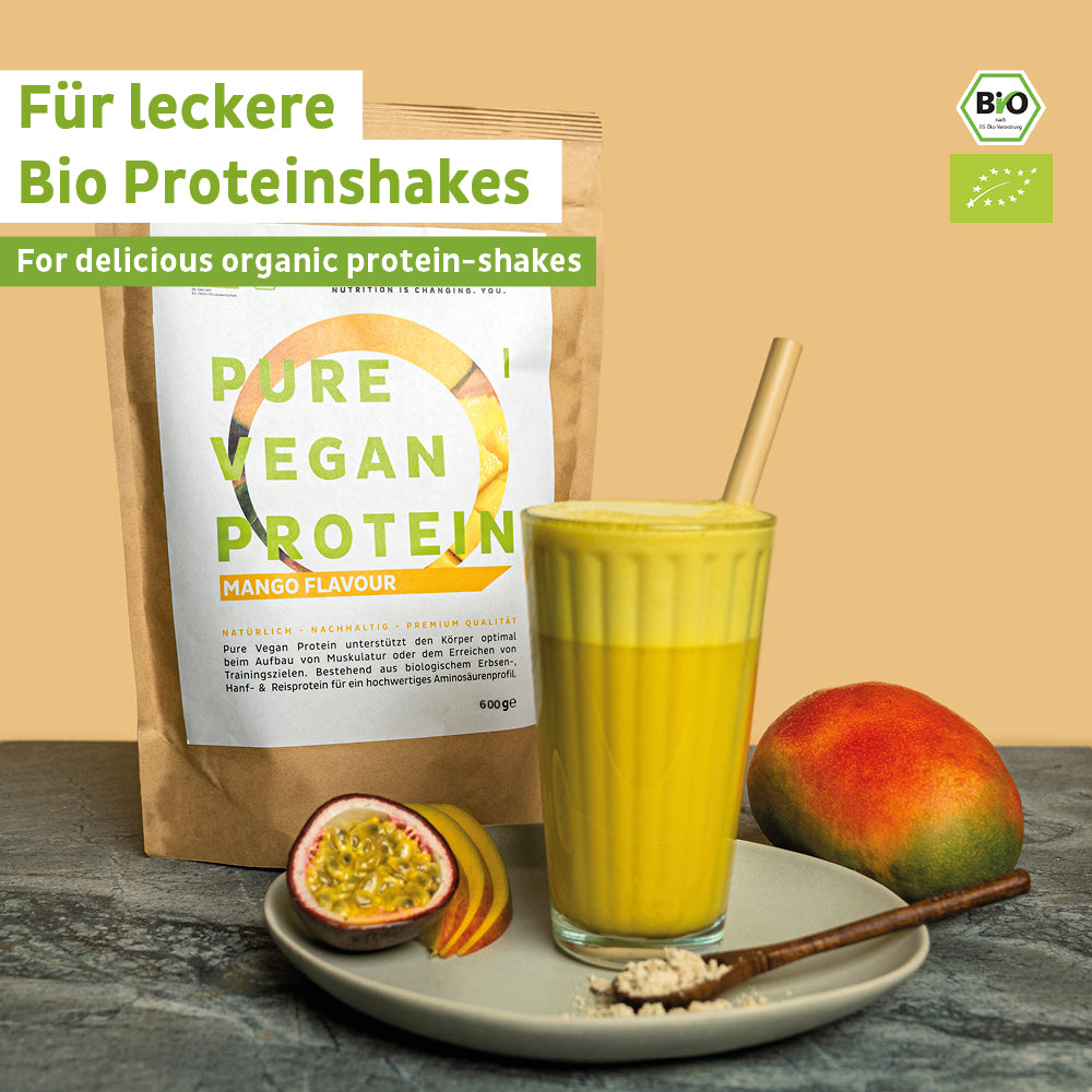 Bio Veganes Proteinpulver Mango ohne Soja